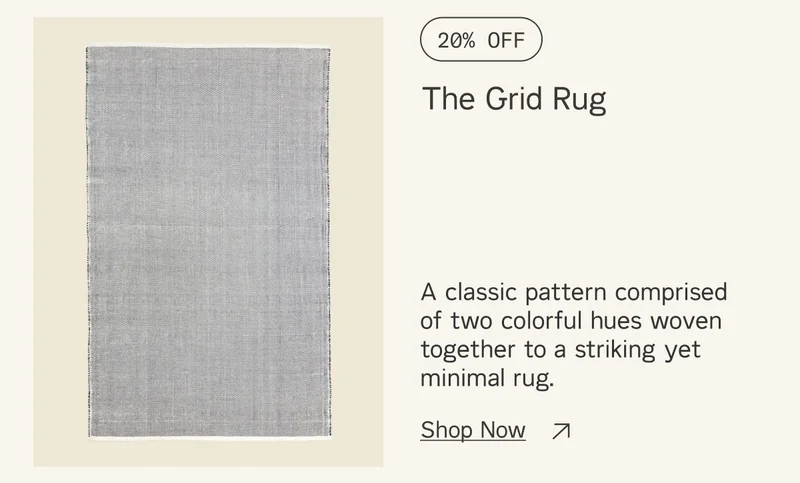Save 20% on The Grid Rug