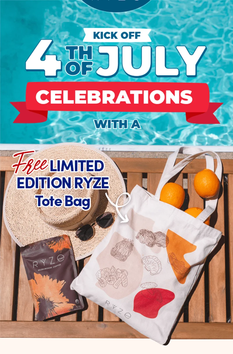 Kick off 4th of July celebrations with a Free Limited Edition RYZE Tote Bag