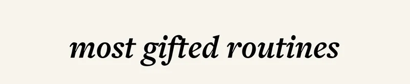 most gifted routines