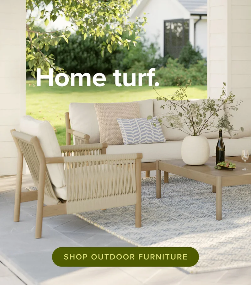 Home turf: shop outdoor furniture.