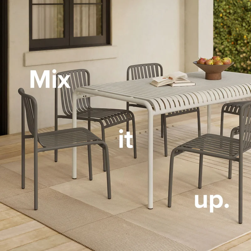 Mix it up with Article's outdoor furniture.
