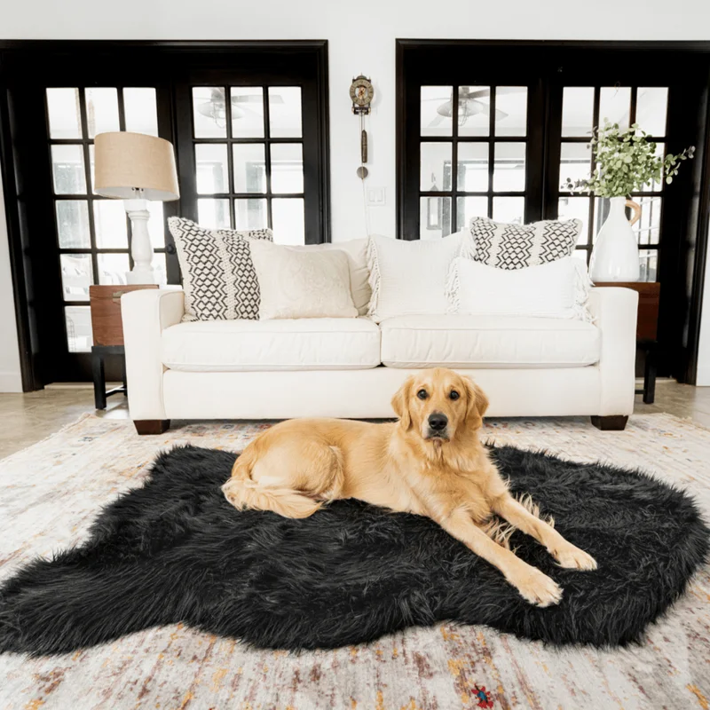 Image of PupRug™ Faux Fur Orthopedic Dog Bed