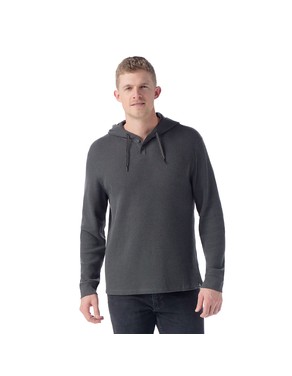Men's Waffle Henley Hoodie