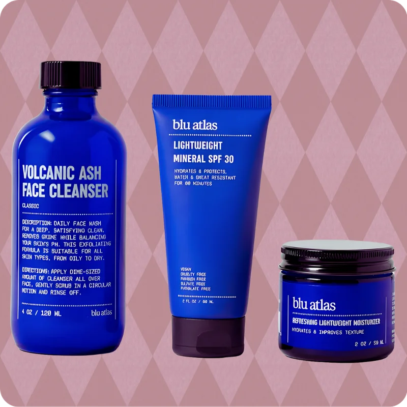 Blu Atlas summer skincare trio