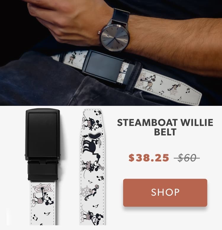 SHOP STEAMBOAT WILLIE BELT SHOP STEAMBOAT WILLIE BELT