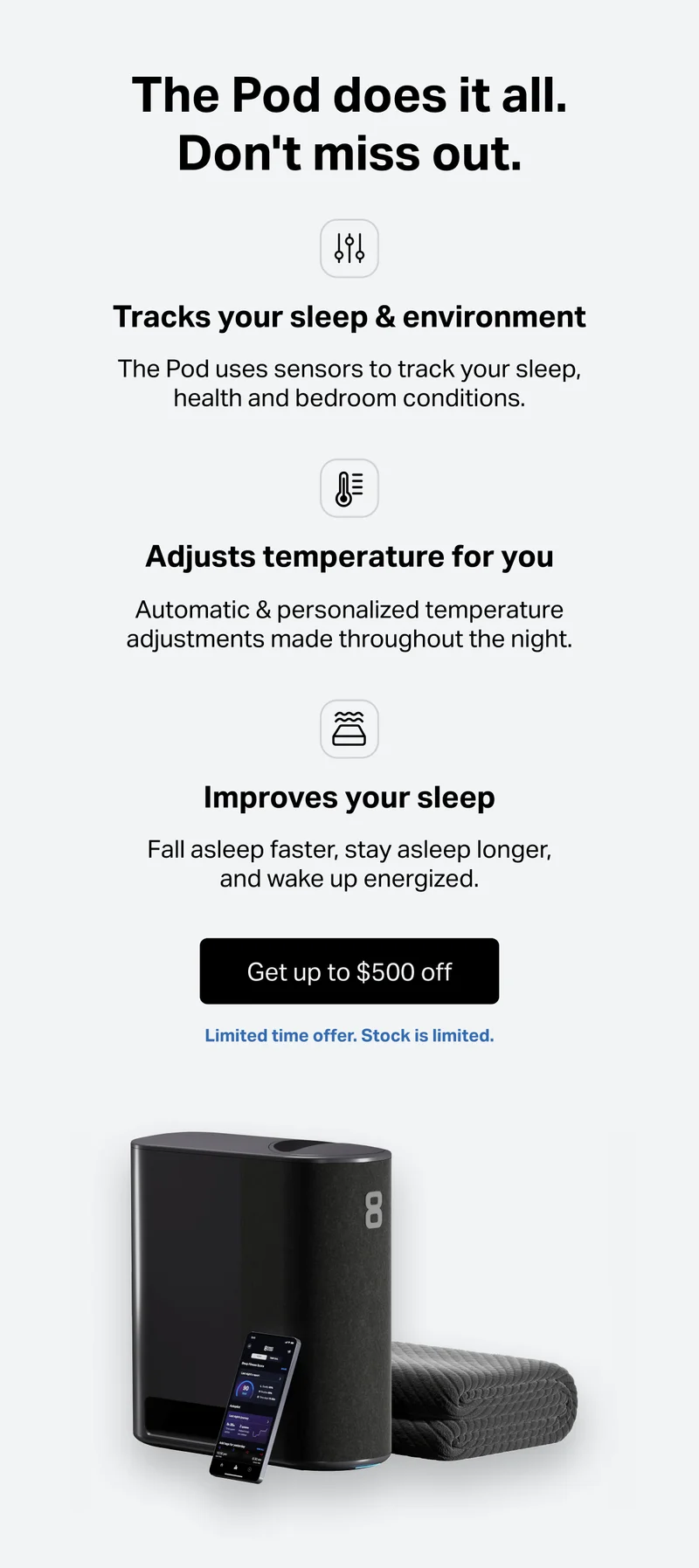 The Pod does it all. Don't miss out. | Get up to $500 off