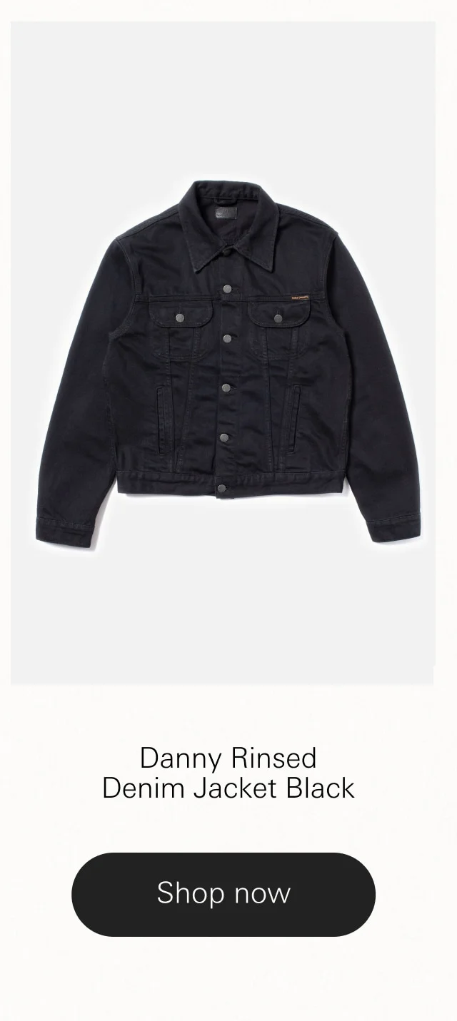 Danny Rinsed Denim Jacket Black