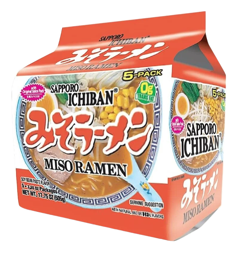 Image of Sapporo Ichiban Miso Ramen (5 Pack)