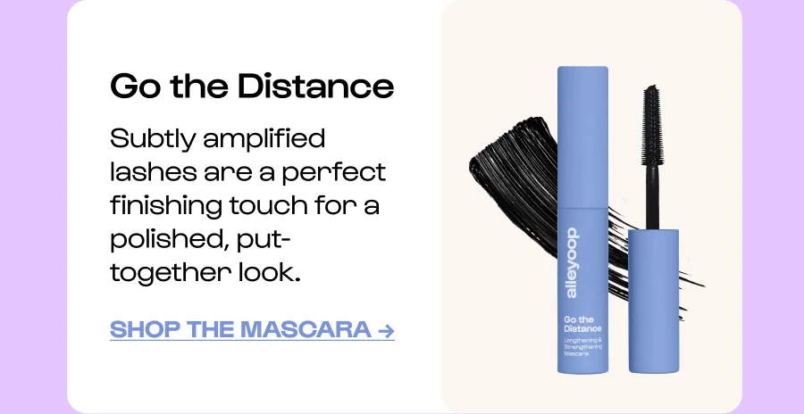 Go the Distance - Subtly amplified lashes are a perfect finishing touch for a polished, put-together look. - Click to Shop the mascara