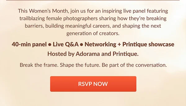 Adorama x Printique | 40-min panel • Live Q&A • Networking + Printique showcase | Hosted by Adorama and Printique | RSVP NOW