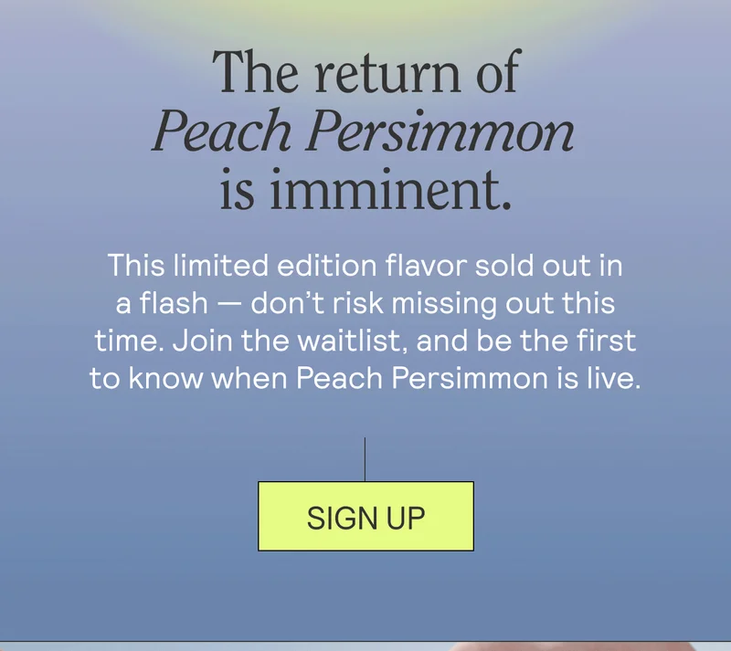 The return of Peach Persimmon is imminent.