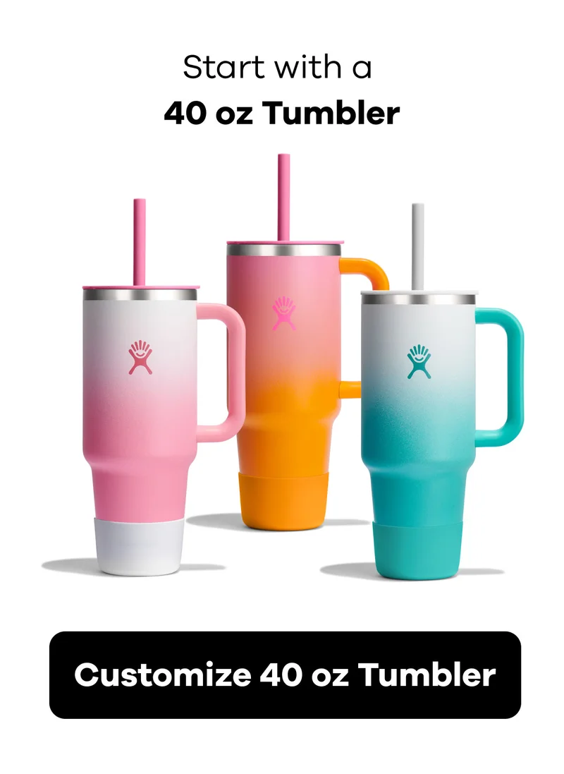 Start with a 40 oz tumbler | Customize 40 oz Tumbler