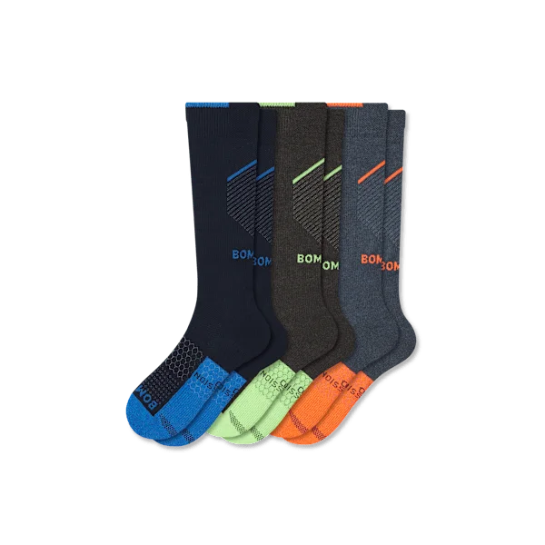 Men's Performance Compression Knee High Sock 3-Pack (20-30mmHg)