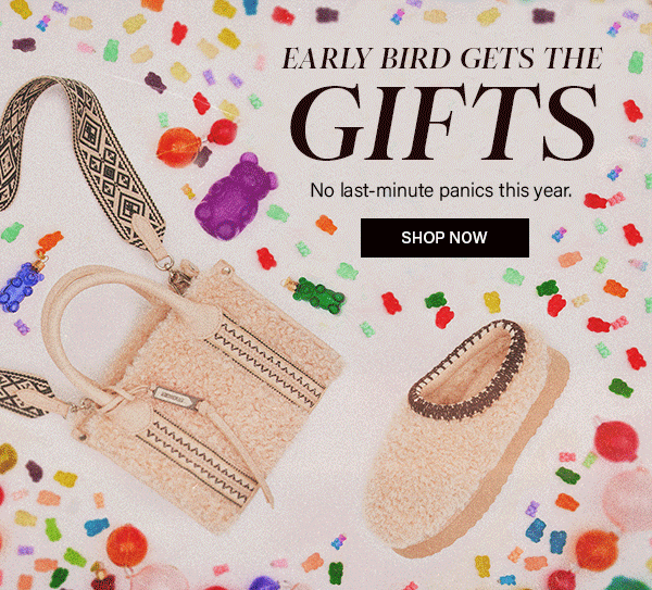 Early bird gets the gifts - selena and selena bag