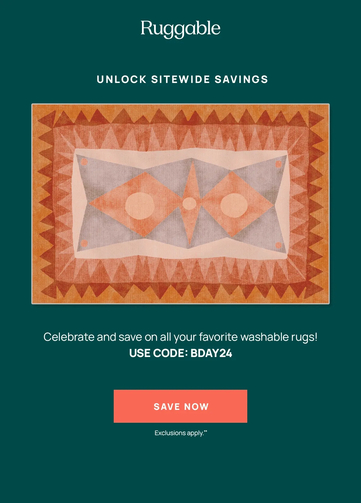 USE CODE: BDAY24