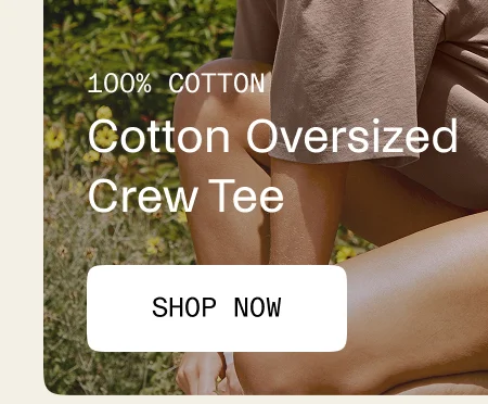 Oversized Cotton Tee in Neutral Mauve