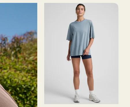 Oversized Cotton Tee in Chambray