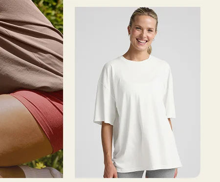 Oversized Cotton Tee in Soft White