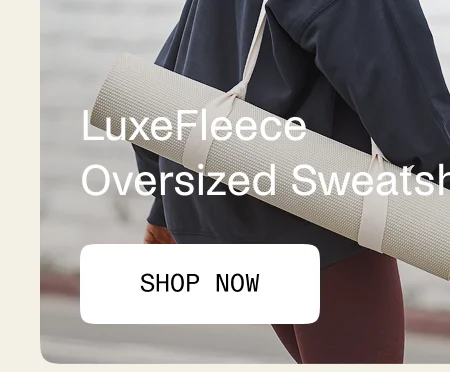 LuxeFleece Oversized Sweatshirt in Nocturnal Navy
