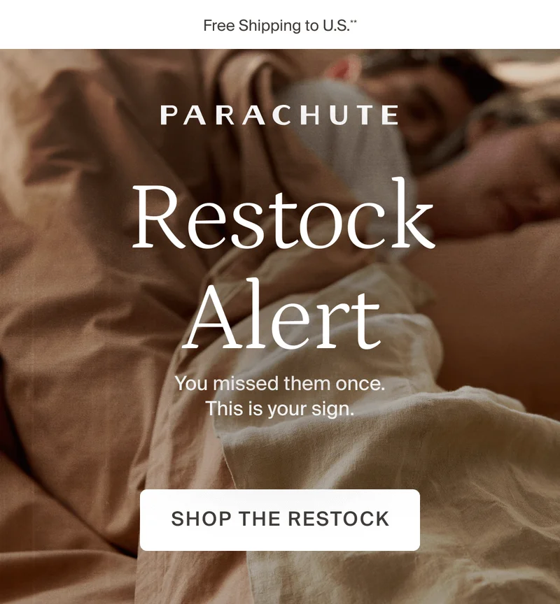 Restock alert. Shop the restock.