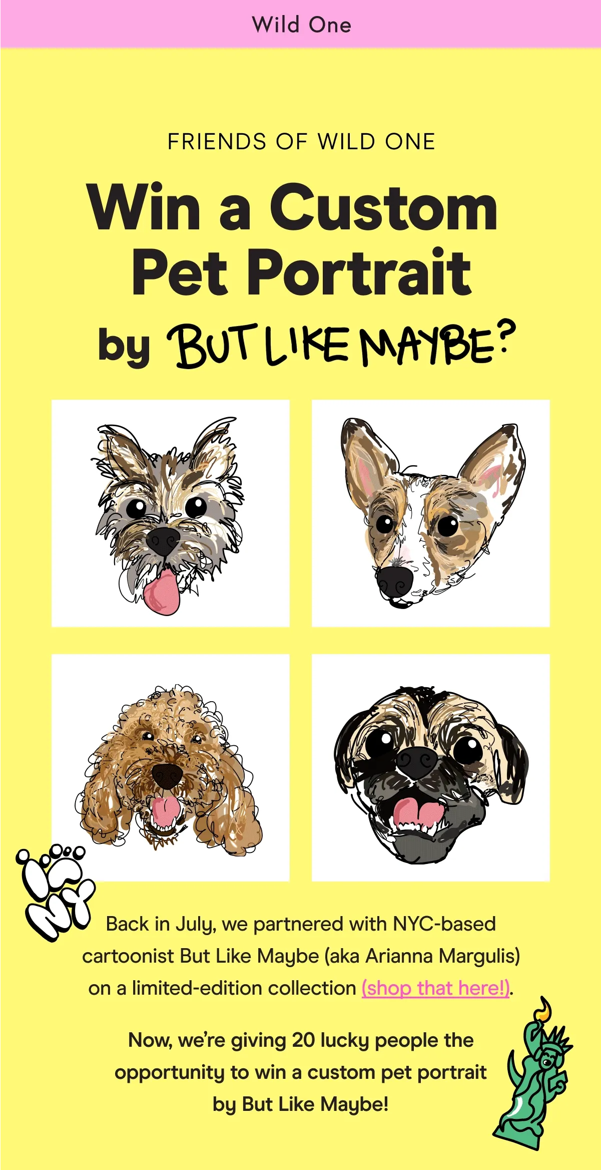 Win a Custom Pet Porait by But Like Maybe