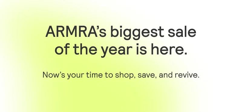 ARMRA's Biggest sale of the year is here. Now is your time to shop, save, and revive.