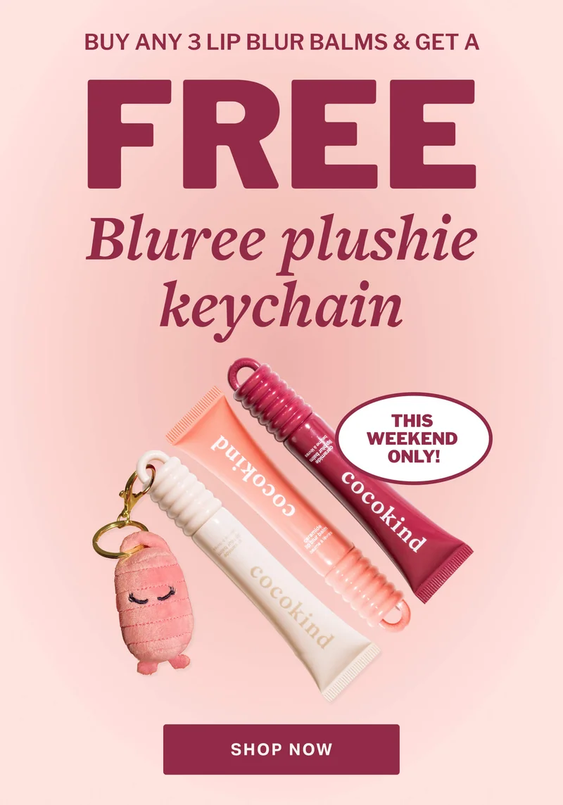 BUY ANY 3 LIP BLUR BALMs & get bluree plushie keychain FREE