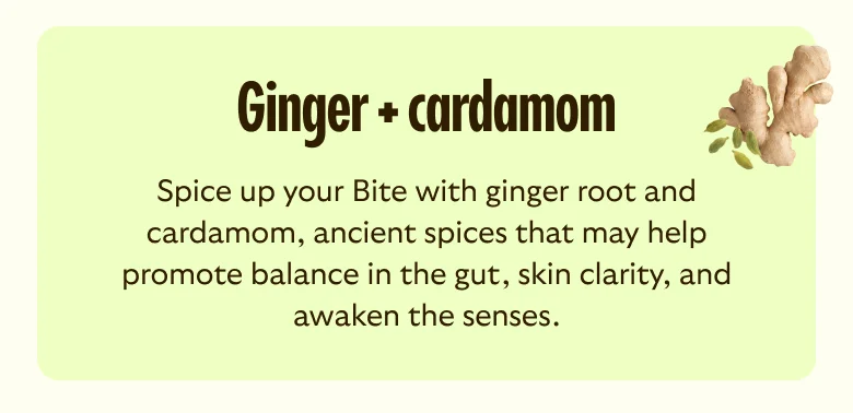 Ginger + cardamom