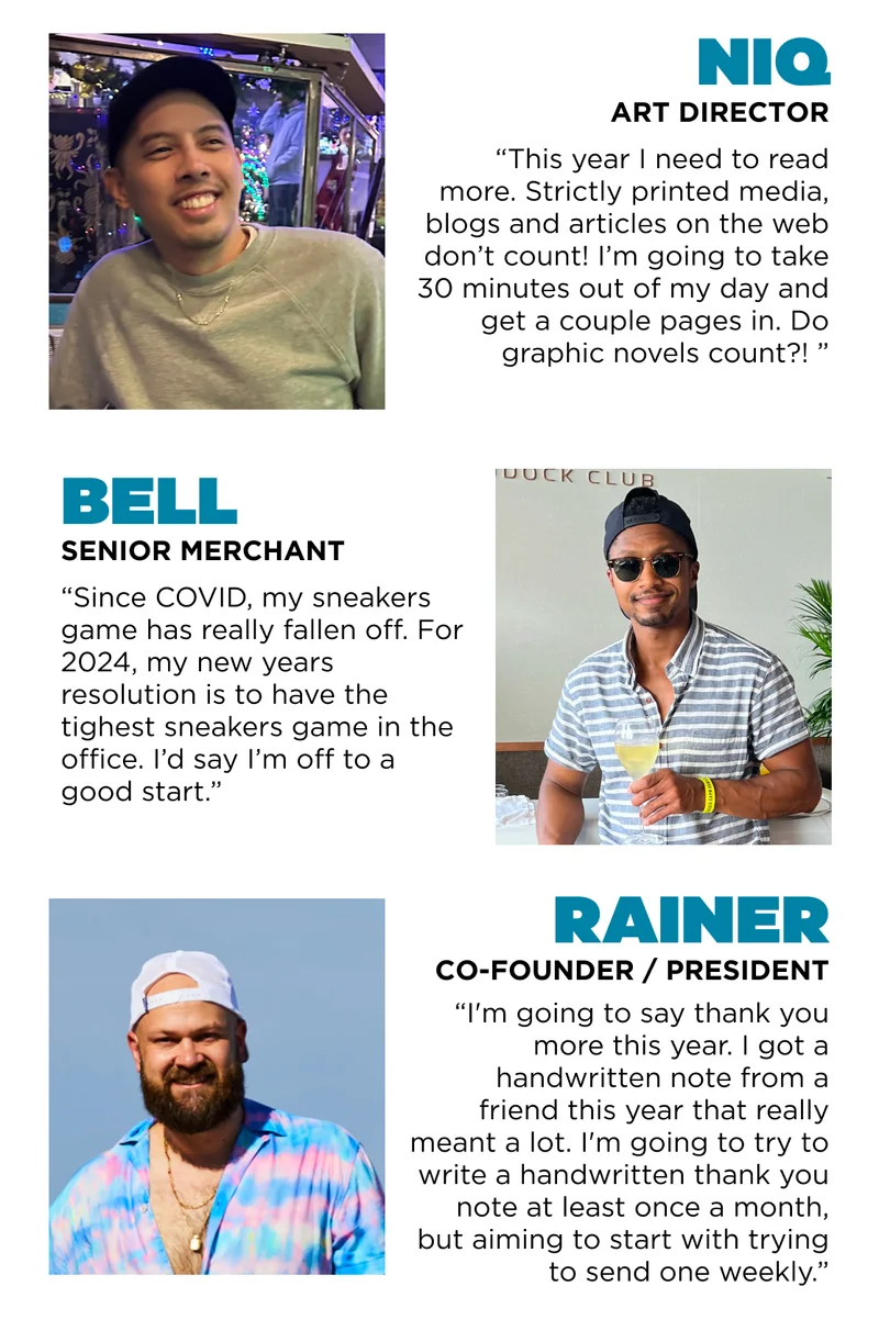 No sweat my friend, because whatever you choose to focus on in 2024 we're here to help you kick off the year in style.