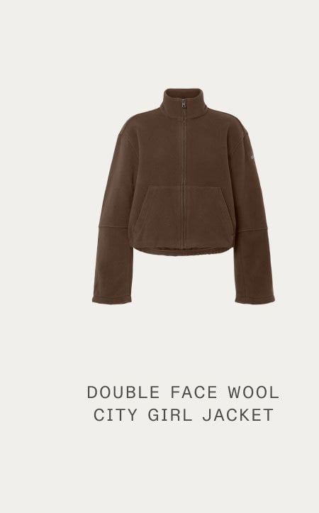 DOUBLE FACE WOOL CITY GIRL JACKET