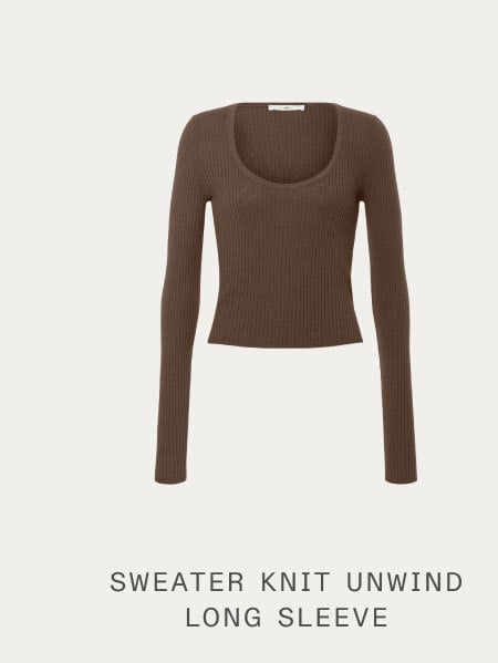 SWEATER KNIT UNWIND LONG SLEEVE