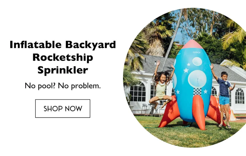 Inflatable Backyard Rocketship Sprinkler