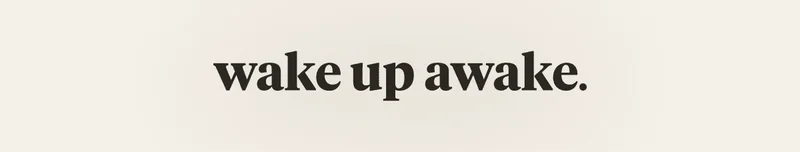 wake up awake.