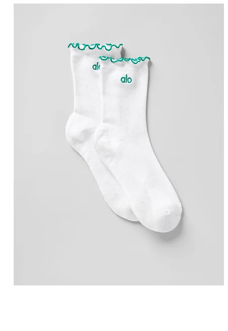 Womens Lettuce Edge Sock