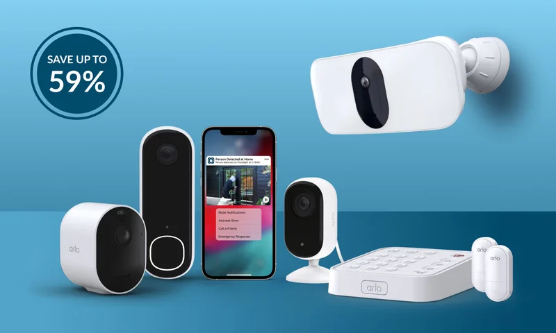 Up to 59% off. Various Arlo home security products.