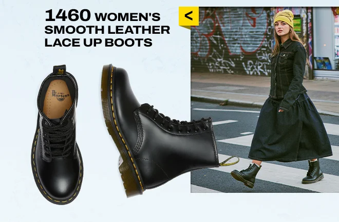 1460 Women's Smooth Leather Lace Up Boots