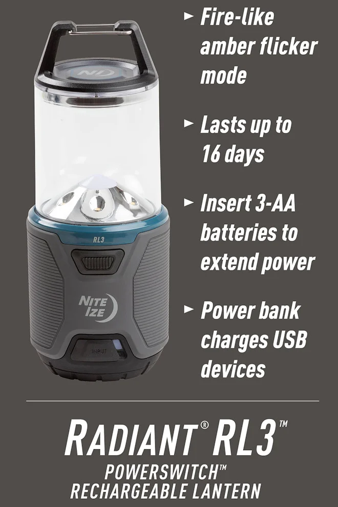 The ultimate emergency light | RL3 Rechargeable Lantern