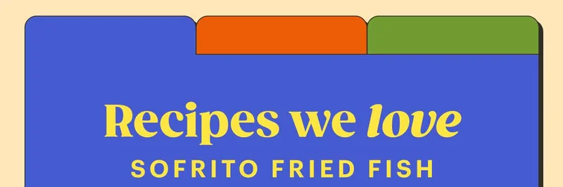 Receta we love Sofrito Fried Fish