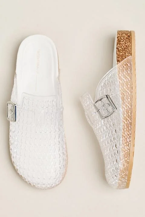 Intentionally Blank Buckle Mules