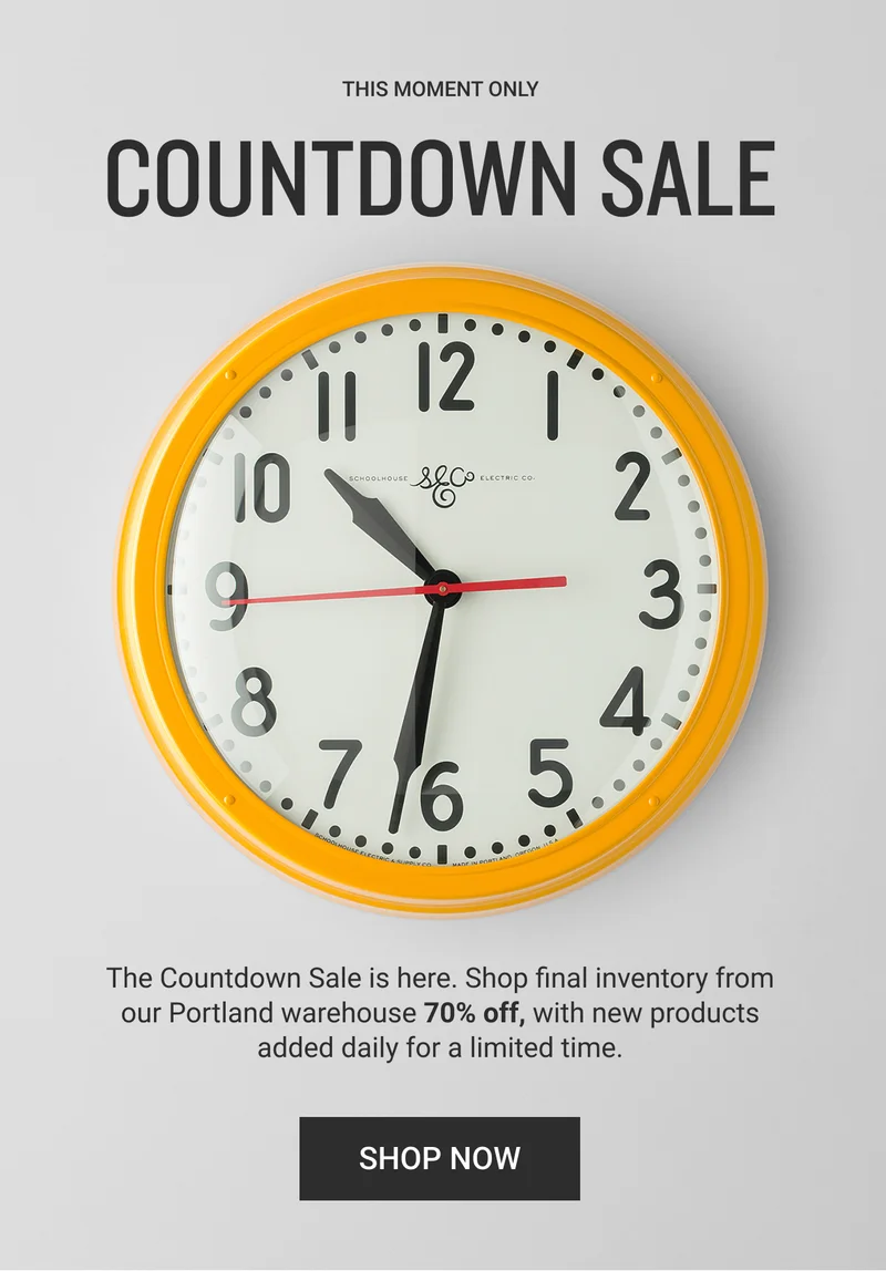 Countdown Sale Countdown Sale