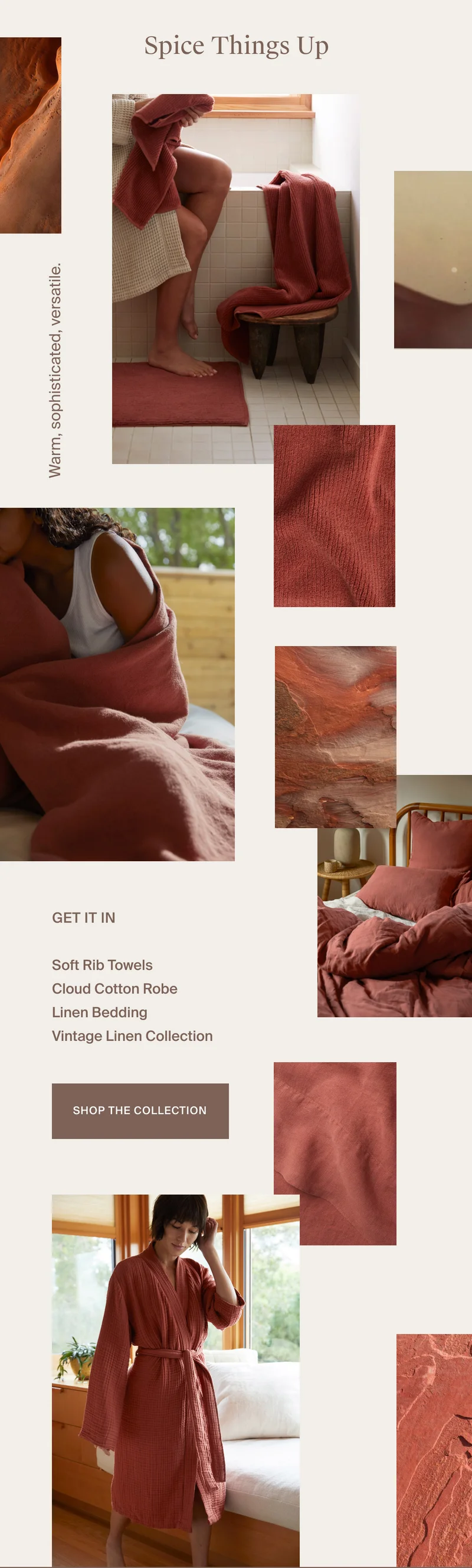 Warm, sophisticated, soft | Shop the collection
