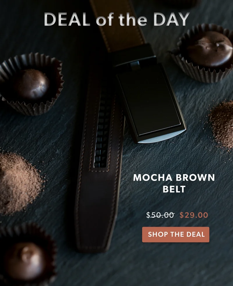 Deal of the Day. Mocha Brown Belt. Only $29