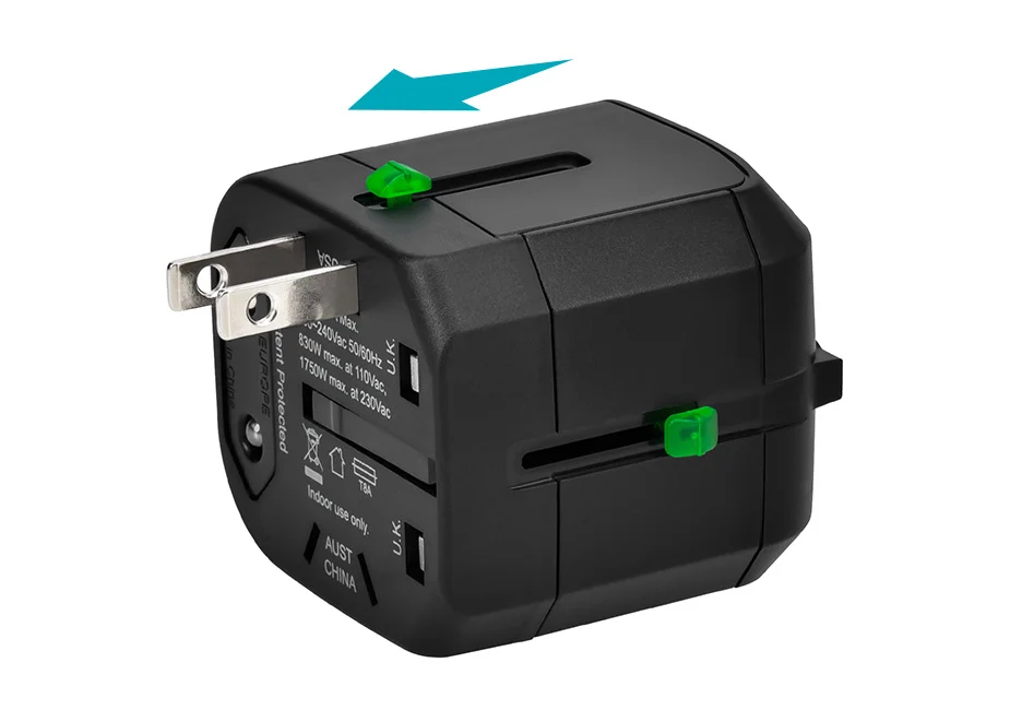 Compact Cube Universal Travel Adapter