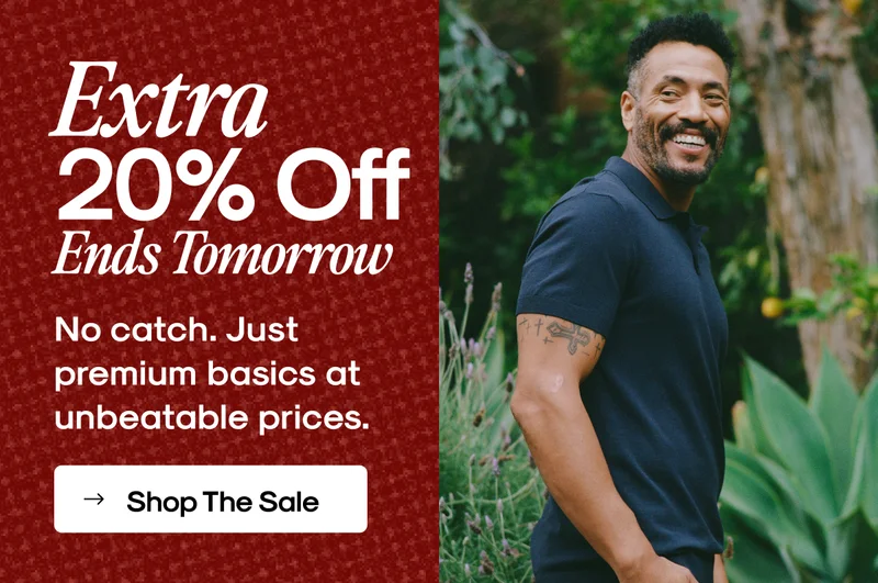 Extra 20% Off Ends Tomorrow