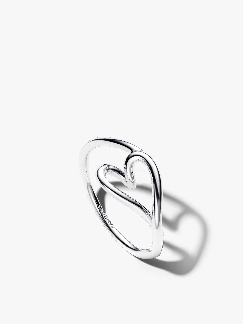 Organically Shaped Heart Small Ring