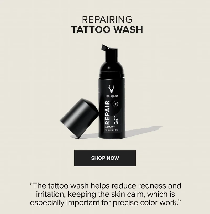 Repairing Tattoo Wash