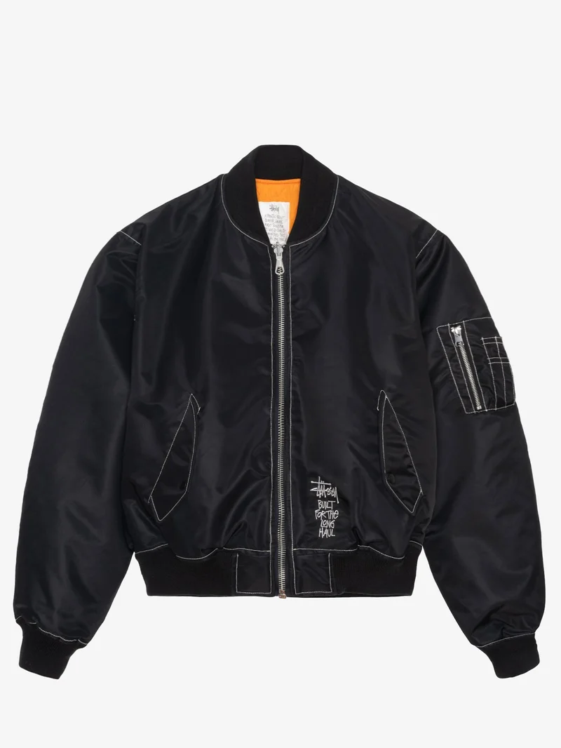 Image of Stüssy Built Bomber Jacket - Black