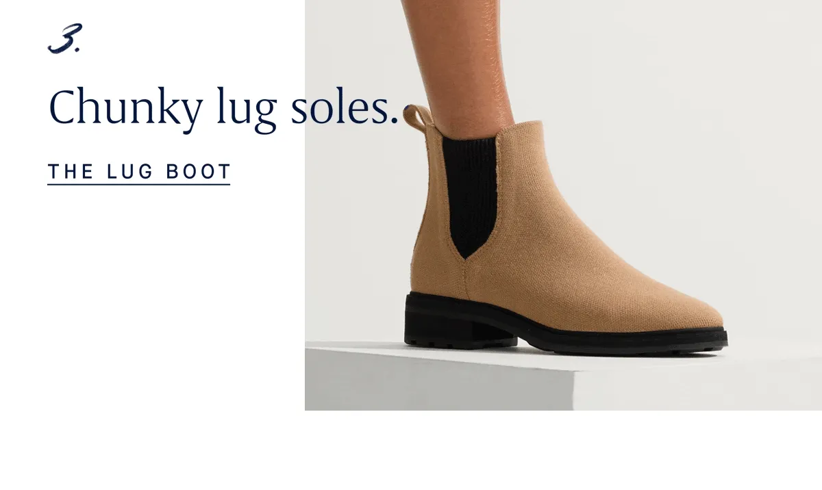 3. Chunky lug soles. THE LUG BOOT