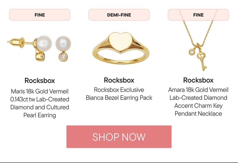 Fine and Demi-Fine pieces. SHOP NOW