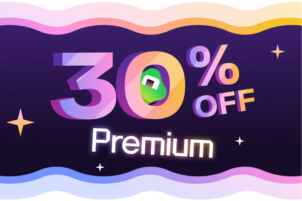 30% off Premium